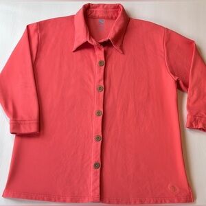 Junonia Oversized Shacket in Coral